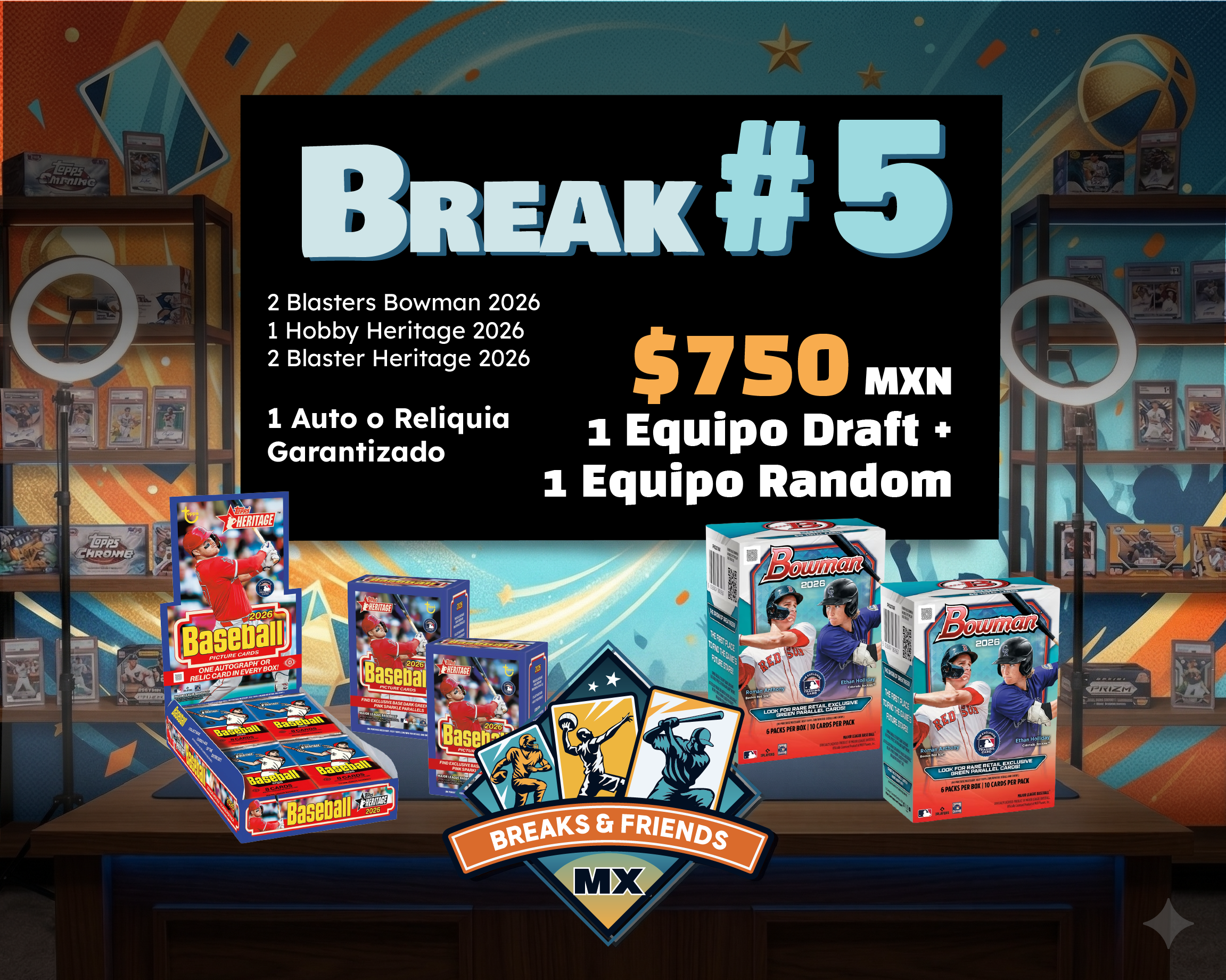 Break #005 — Baseball ⚾ | Topps Heritage 2026 Hobby + Blasters