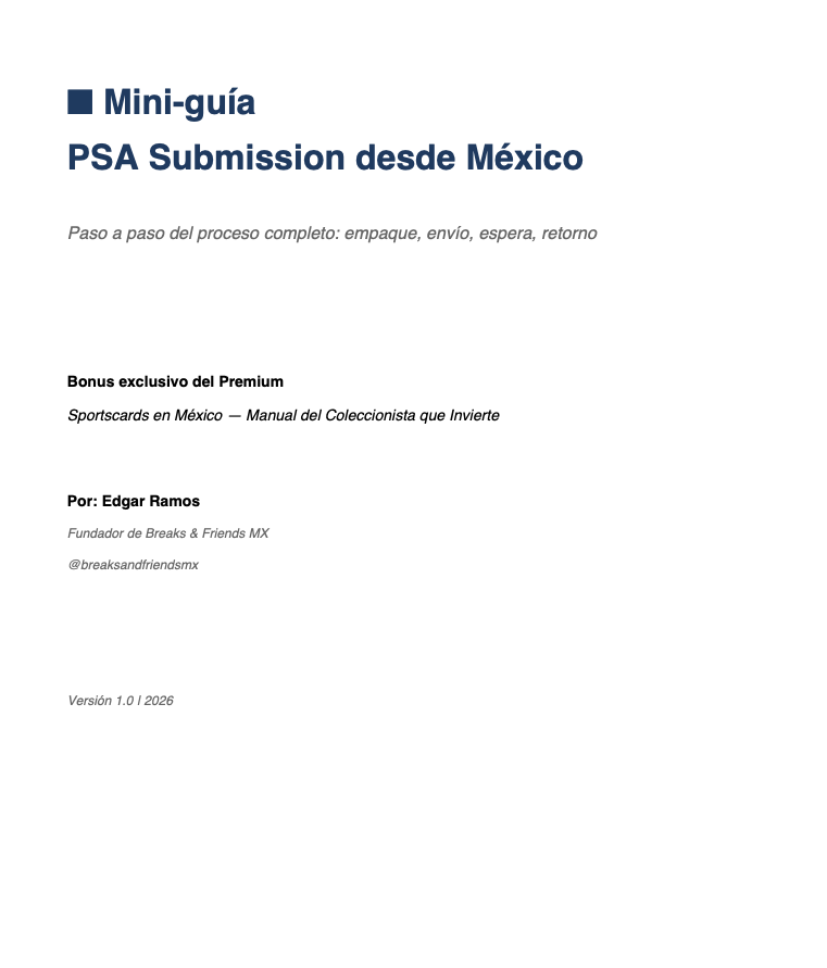 Sportscards en México (PREMIUM): Libro + 4 Bonuses Exclusivos